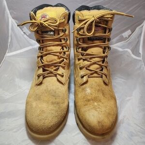 Brahma Boss Tan Leather Tall Work Boots Men's Size 11 Thinsulate Insulation EUC